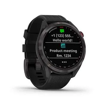 Garmin Approach S42 GPS Golf Watch Bundle with Power Pack