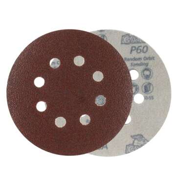 Gator 5" Hook & Loop Sanding Discs for All Sanders - 50 Pack