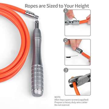 HereRope Weighted Jump Ropes for Women & Men, 1LB Adjustable Heavy Jump Ropes, Durable Jump Rope Weighted, Best for Fitness, High-Intensity Strength Workouts, crossfit, Boxing