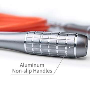 HereRope Weighted Jump Ropes for Women & Men, 1LB Adjustable Heavy Jump Ropes, Durable Jump Rope Weighted, Best for Fitness, High-Intensity Strength Workouts, crossfit, Boxing