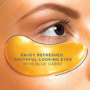 Under Eye Patches for Puffy Eyes and Dark Circles – 24k Gold Under Eye Mask Patches for Puffiness, Beauty & Personal Care Products – Under Eye Masks 20 Pairs Gold Under Eye Patches for Puffy Eyes