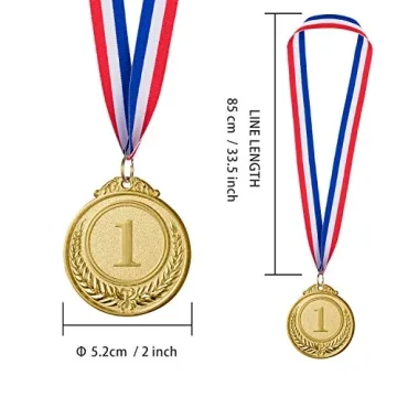 Favide 12 Gold Silver Bronze Medals for Kids' Events