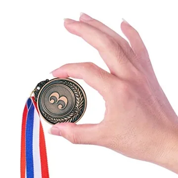 Favide 12 Gold Silver Bronze Medals for Kids' Events