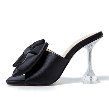 Elegant LIURUIJIA Bow Heeled Sandals for Weddings