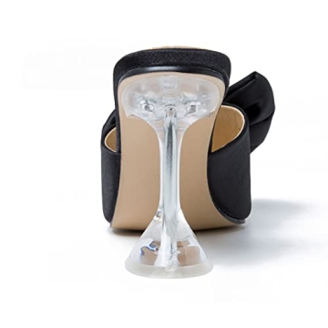 Elegant LIURUIJIA Bow Heeled Sandals for Weddings