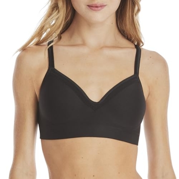 Hanes Women's Wireless Seamless Full-Coverage Convertible T-Shirt Bra