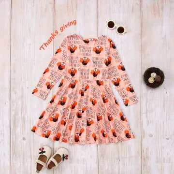 CM C&M WODRO Thanksgiving Dress for Toddler Girls