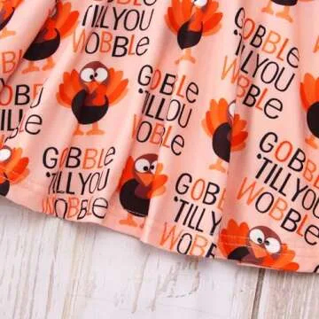 CM C&M WODRO Thanksgiving Dress for Toddler Girls