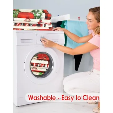 Christmas Buffalo Linen Table Runner Set - 72 Inches