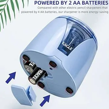 Eagle Electric Pencil Sharpener - Portable and Safe for All