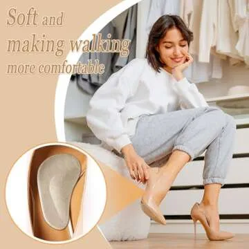 Madholly 6 Pairs Arch Support Gel Insole for Flat Feet, Adhesive Arch Pad for Women and Men