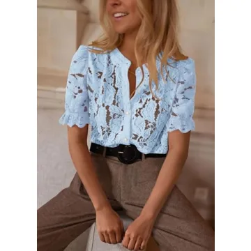 Stylish PRETTYGARDEN Women's Lace Top for Every Occasion