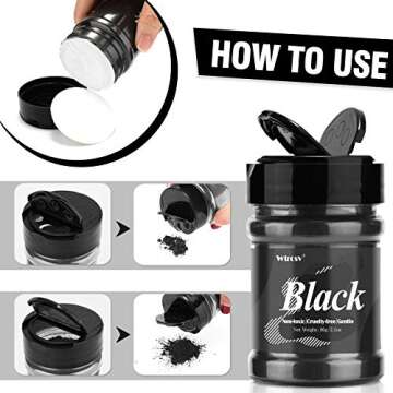 Black Mica Powder - 2.1 Ounces/ 60 Grams - Natural Epoxy Resin Dye –Mica Powder for Makeup, Epoxy ...