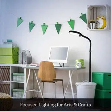 Bright LED Floor Reading Lamp by Brightech - Adjustable & Stylish