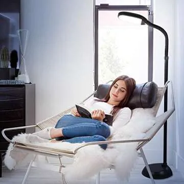 Bright LED Floor Reading Lamp by Brightech - Adjustable & Stylish