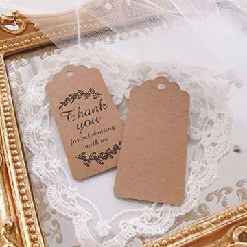 Versatile Gift Tags with Jute Twine for All Occasions