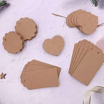 Versatile Gift Tags with Jute Twine for All Occasions