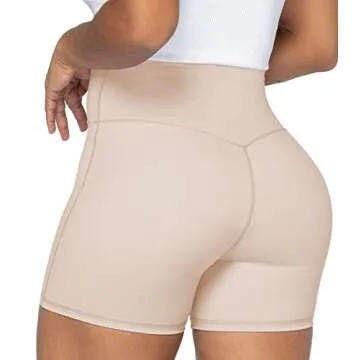 Sunzel Sunzfly Crossover Biker Shorts for Women - Beige