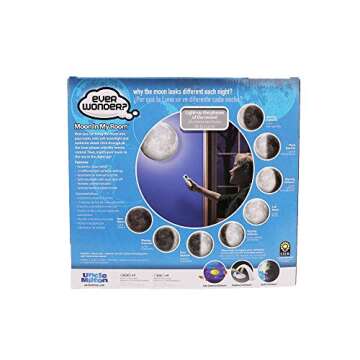 Uncle Milton Moon in My Room - 12 Light-Up Lunar Phases, Remote Control or Automatic, STEM Toy, Grea...