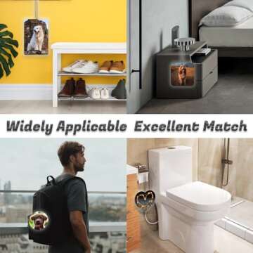 Custom Air Freshener with Picture for Car - Personalized Car Air Freshener, Double Sided Print Photo/Logo With Scents Freshener, for Car, Bedroom, Bathroom, Mother's Day Hanging Ornaments