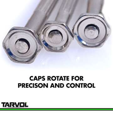 Precision Screwdriver Set (Set of 6 with Case) Flathead & Philips in 6 Different Sizes - Perfect Mini Screwdriver Bits for Jewelry Repair, Watch Repair, and More