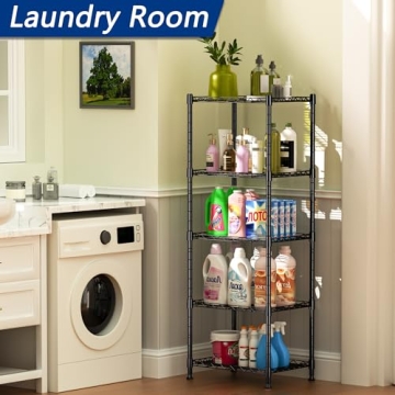 REGILLER 5-Wire Shelving Unit for Home & Office Storage