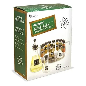 Quirky Chemistry Spice Rack – Perfect Gift for Foodies
