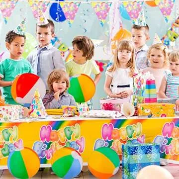 SCIONE Beach Balls Bulk 12 Pack - 9" Inflatable Swimming Pool Toys for Kids Summer Water Games, Hawaiian Tropical Theme Party Decorations Favors Supplies