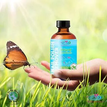 Natural Nail Polish Remover - Non-Toxic & Plant-Based Formula
