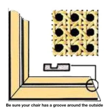 Pressed Cane Webbing Kit for DIY Furniture Restoration