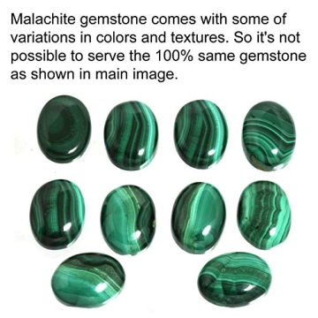 Green Malachite Silver Ring Size 7.5 by JEWELOPORIUM