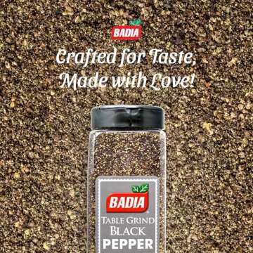 Badia Black Pepper Table Grind for Cooking Quality Seasoning