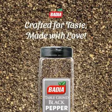 Badia Black Pepper Table Grind for Cooking Quality Seasoning