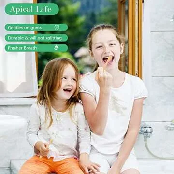 Eco-Friendly Bamboo Toothbrushes for Family - 20 Pack