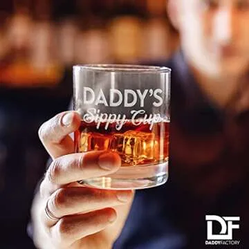 DADDY'S SIPPY CUP Whiskey Glass for New Dads