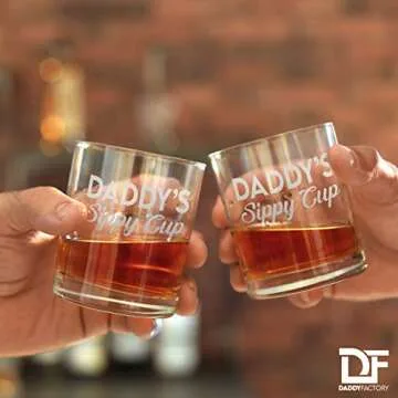 DADDY'S SIPPY CUP Whiskey Glass for New Dads