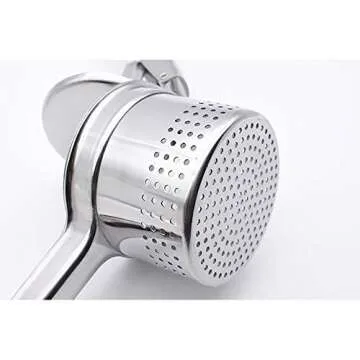 Warm Crystal, Stainless Steel Potato Ricer and Masher, Premium Manual Mashed Fruit Masher, Lemon Squeezer - Manual Citrus Press Juicer (13.7 oz)