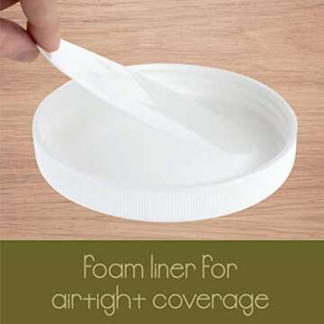 kitchentoolz 1 Gallon Extra Large Glass Mason Jar - Wide Mouth with Airtight Lid - Safe Container for Fermenting, Pickling, and Storing Pack of 2