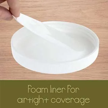 kitchentoolz 1 Gallon Extra Large Glass Mason Jar - Wide Mouth with Airtight Lid - Safe Container for Fermenting, Pickling, and Storing Pack of 2