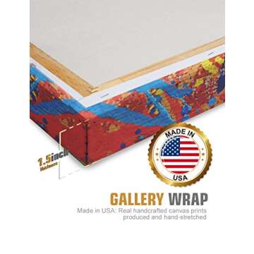 Abstract Jackson Pollock Style Giclee Canvas Art 36x24