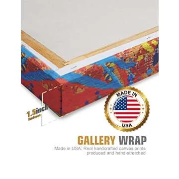 Abstract Jackson Pollock Style Giclee Canvas Art 36x24