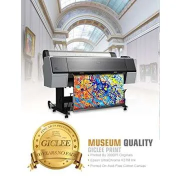 Abstract Jackson Pollock Style Giclee Canvas Art 36x24