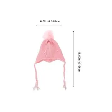 KESYOO Pearl Decorated Baby Winter Knit Hat Slouch