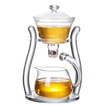 Mozeo Lazy Kungfu Teapot - Elegant Glass Teapot Set