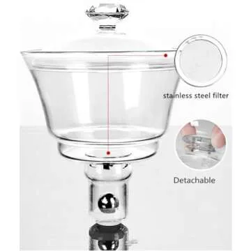 Mozeo Lazy Kungfu Teapot - Elegant Glass Teapot Set