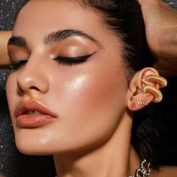 Chunky Ear Cuffs for Women Non-Piercing 14K Gold Plated Earrings