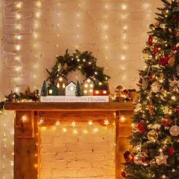 Rustic LED Lighted Christmas Tree Decor for Home