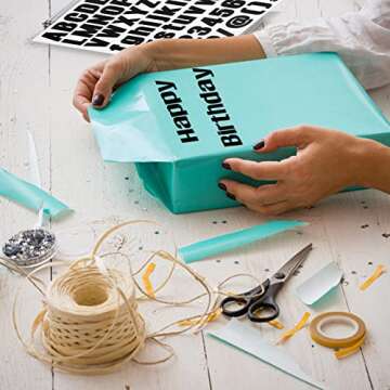 810 Pieces 10 Sheets Letter Stickers,Self Adhesive Vinyl Waterproof Mailbox Numbers Stickers,Alphabet Number Stickers for Mailbox,Window,Door,Sign,Address Number,Business(1 Inch) (Black)