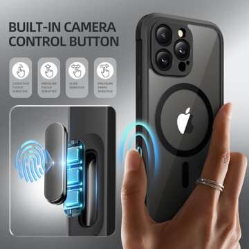 BERFY iPhone 16 Pro Magnetic Case with Privacy Protector