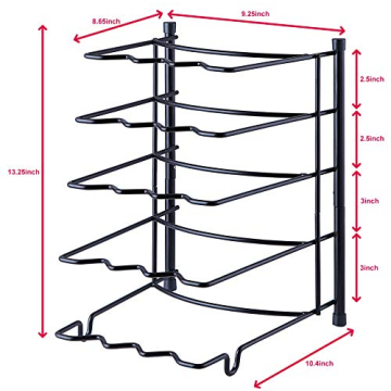 Heavy Duty Kitchen Organizer Rack for Pots and Pans
